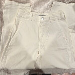 Everlane Organic Cotton Pants in Cream